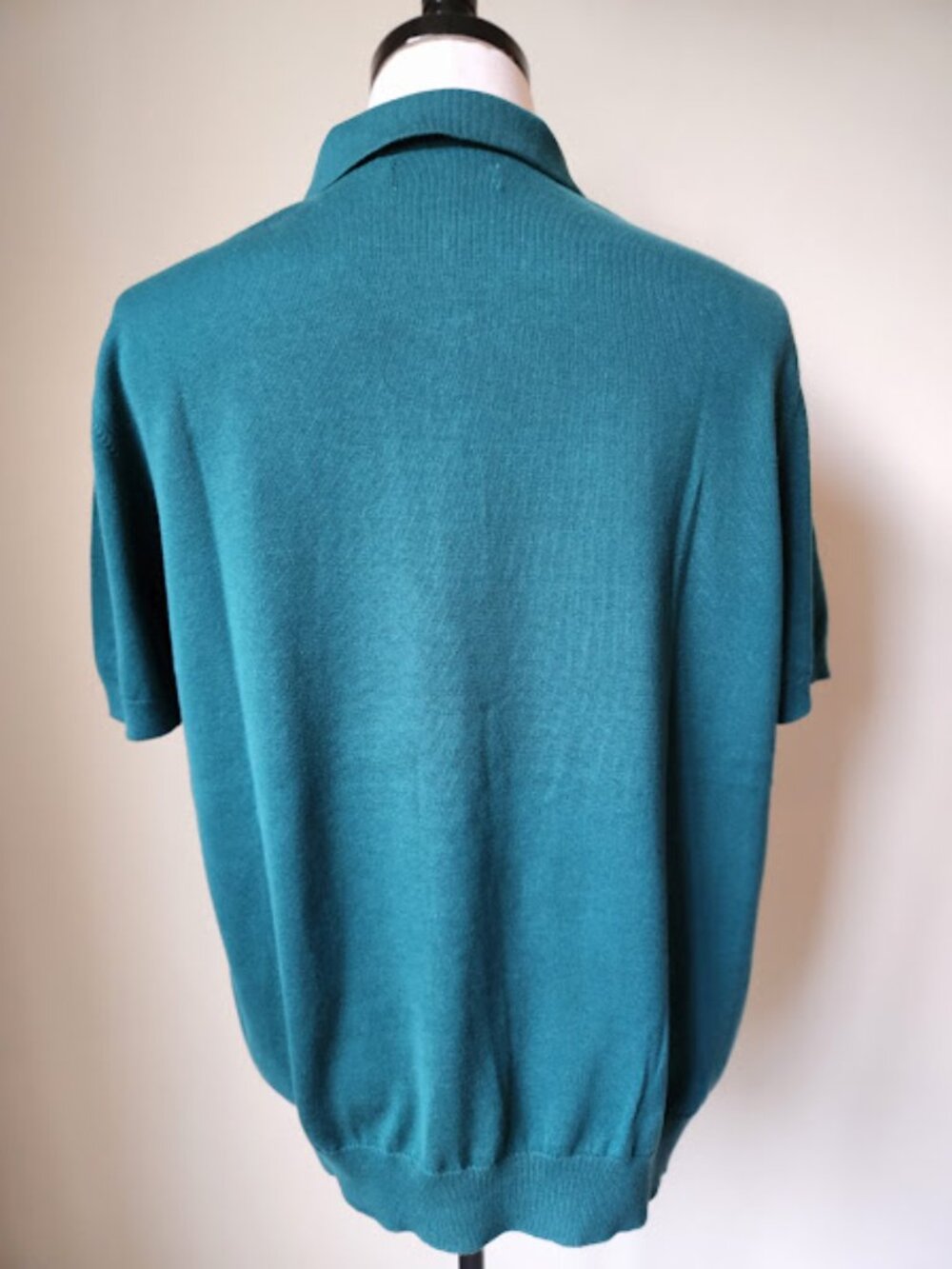 Original Penguin Munsingwear Knit Golf Polo Shirt Size Large NWT Retro Teal - Picture 3 of 9